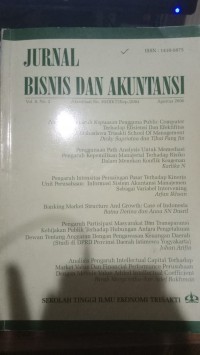 Jurnal Bisnis dan Akuntansi Vol. 8/No. 2/2006