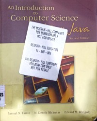 An Introduction To Computer Science Using Java