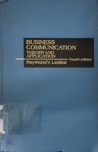 Business Communication: Theory And Application
