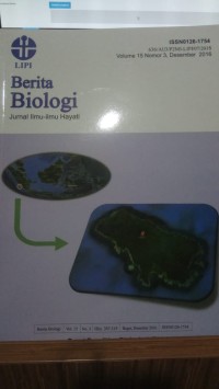 Berita Biologi Jurnal Ilmu-ilmu Hayati Vol. 15, No. 3 Desember 2016