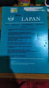 Warta Lapan Vol.XXI No.54 Januari 1998