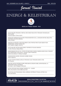 Jurnal Ilmiah Energi & Kelistrikan Juni - Desember 2016 Voume 8 - Nomor 2