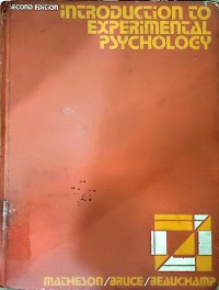 Introduction to Experimental Psyhology