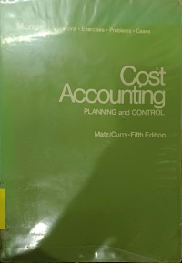 Cost Accounting: Planning And Control