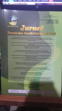 Jurnal Penelitian Kesejhteraan Sosial Vol. 16, No. 3 September 2017