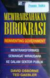 Mewirausahakan Birokrasi