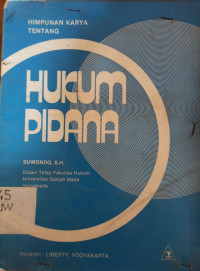 Himpunan Karya tentang Hukum Pidana