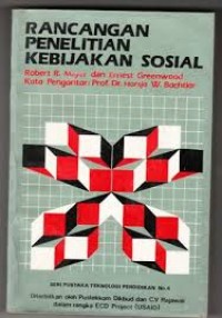 Rancangan Penelitian Kebijakan Sosial