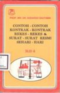 Contoh-Contoh Kontrak-Kontrak Rekes-Rekes  Surat-Surat Resmi Sehari-Hari Jilid 2