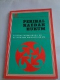 Perihal Kaedah Hukum