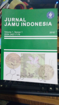 Jurnal Jamu Indonesia Vol. 1 No.1