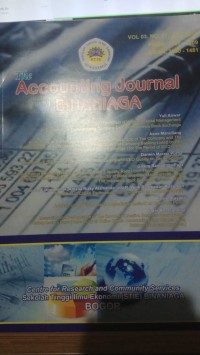 The Accounting Journal Of Binaniaga Vol. 3, No. 1 Juni 2018