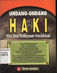 Undang-undang HAKI Hak atas kekayaan intelektual