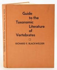 Guide To The Taxonomic Of Verebrates