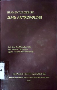 Islam Untuk Disiplin Ilmu Antropologi