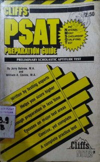 Preliminary Scholastic Aptitude Tes (PSAT) And National Merit Scholarship Qualifying Tes (NMSQ) Preparation Guide