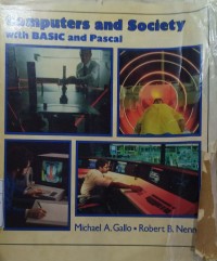Image of Computers And Society With Basic And Pascal