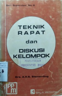 Teknik Rapat dan Diskusi Kelompok