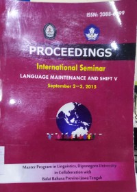 Proceedings : International Seminar Social Awareness in Arts Education November 5, 2014