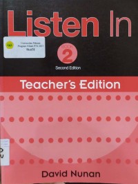 Listen In book 2 : Teacher's Edition