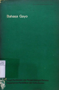 Bahasa Gayo
