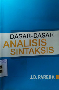 Dasar-dasar analisis sintaksis