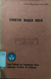 Struktur Bahasa Wolio