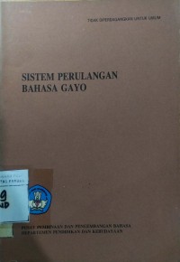 Sistem Perulangan Bahasa Gayo