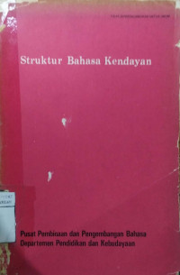 Struktur Bahasa Kendayan
