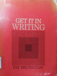 Get It In Writing