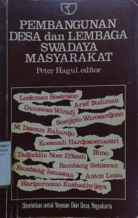 Pembangunan Desa Dan Lembaga Swadaya Masyarakat