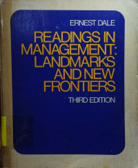 Readings In Management: Landmarks And New Frontiers