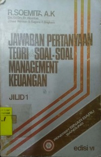 Jawaban Pertanyaan Teori & Soal-Soal Management Keuangan
