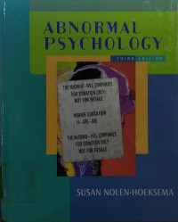 Abnormal Psychology