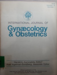 Image of International Journal Of Gynaecology And Obstetrics