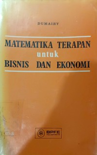 Matematika Terapan untuk Bisnis dan Ekonomi