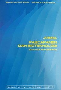 Jurnal Pascapanen Dan Bioteknologi : Kelautan Dan Perikanan Vol. 2 No. 1 Juni 2007