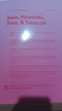 Jurnal Matematika, Sains, & Teknologi Vol.19, No.1 Maret 2018