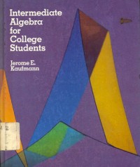 Intermediate Algebra For College Students