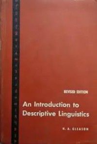 An Introduction to Descriptive Linguistics