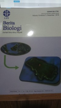 Berita Biologi Jurnal Ilmu-ilmu Hayati Vol. 15, No. 3 Desember 2016