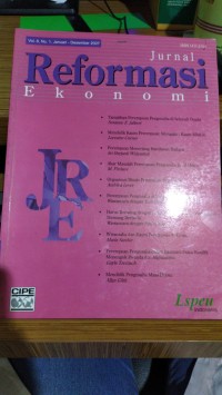 Image of Jurnal Reformasi Ekonomi Vol.8 No.1 Januari-Desember 2007
