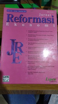 Jurnal Reformasi Ekonomi Vol.8 No.1 Januari-Desember 2007