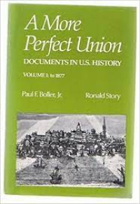 Image of A More Perfect Union : Documents In U.S History