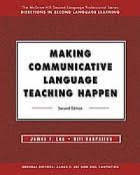 Making Communicative Laguage Teaching Happen