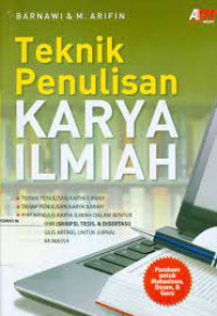 Teknik  Penulisan  Karya Ilmiah