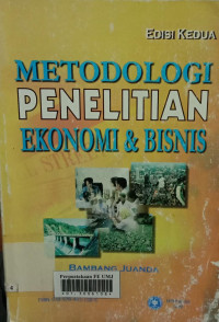 Metodologi Penelitian Ekonomi & Bisnis