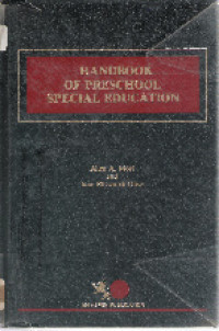Handbook Of Preschool Special education