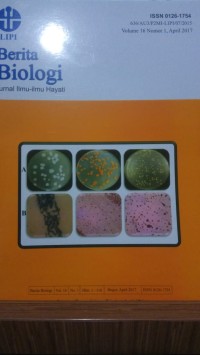 Berita Biologi Jurnal Ilmu-ilmu Hayati Vol. 16, No. 1 April 2017