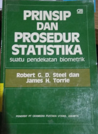 Prinsip dan Prosedur Statistika : Suatu Pendekatan Biometrik